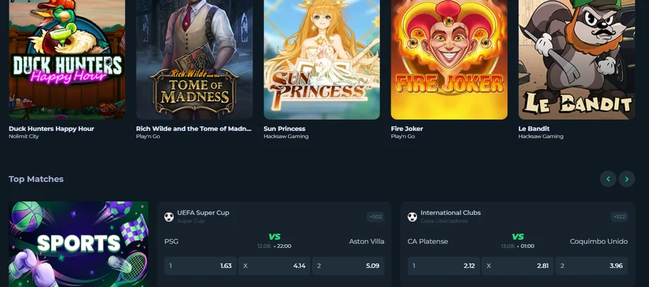 Join live casino tables